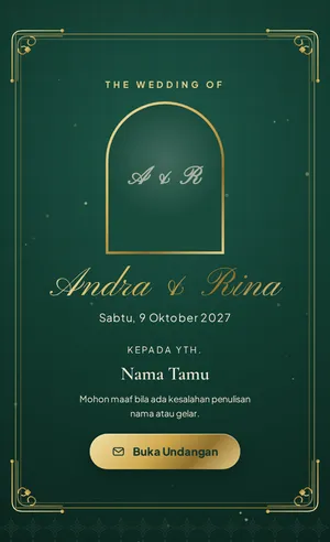 Sampul undangan tema Islami