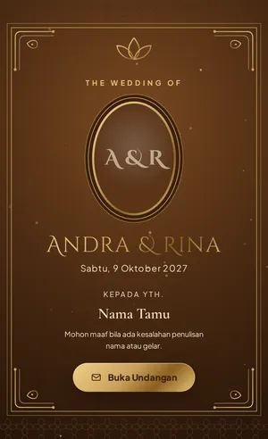 Sampul undangan tema Nusantara